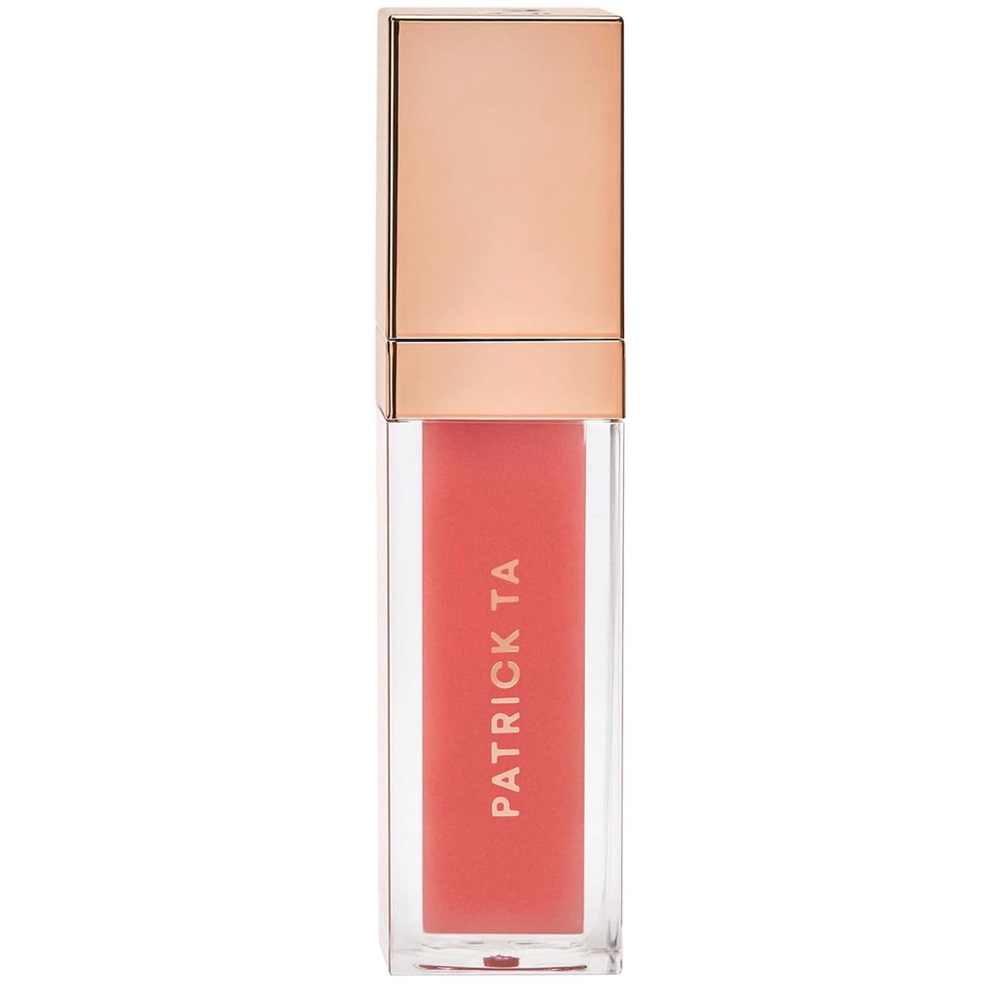 NWB Patrick Ta Major Volume Plumping Lip Gloss in “ 2 CC’s- sheer pink”